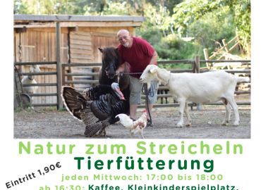 Natur zum Streicheln die Tierfütterung im Herbst 2024